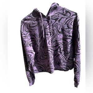 Disney Nightmare Before Christmas Zero Purple Swirl Cropped Hoodie Women’s M